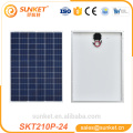 painel solar low-priced e diuturnal 210w para o pamp de água com pilhas da categoria A